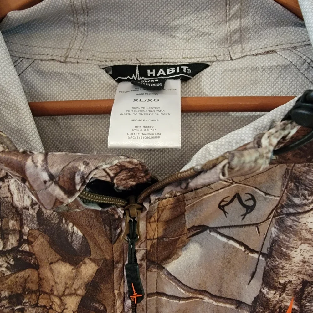 Habit Rain Jacket & Pants Set Realtree‎ Xtra Camouflage XL